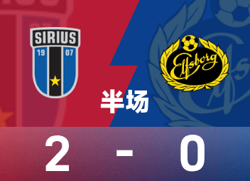 สวีเดนซูเปอร์ฮาล์ฟ : บีเจ็กโบทำประตู, ซิเรียส 2-0 เอลฟ์สบอร์ก